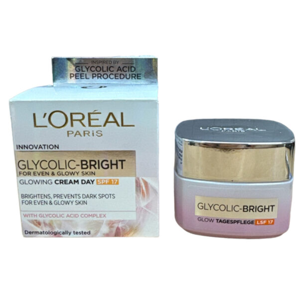 L'Oreal Glycolic-Bright Glowing SPF17 Day Cream - 50ml
